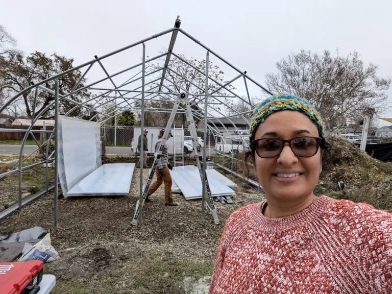 Fatima Malik (Del Paso Heights Growers' Alliance) at the Suga' Cane Community Hub